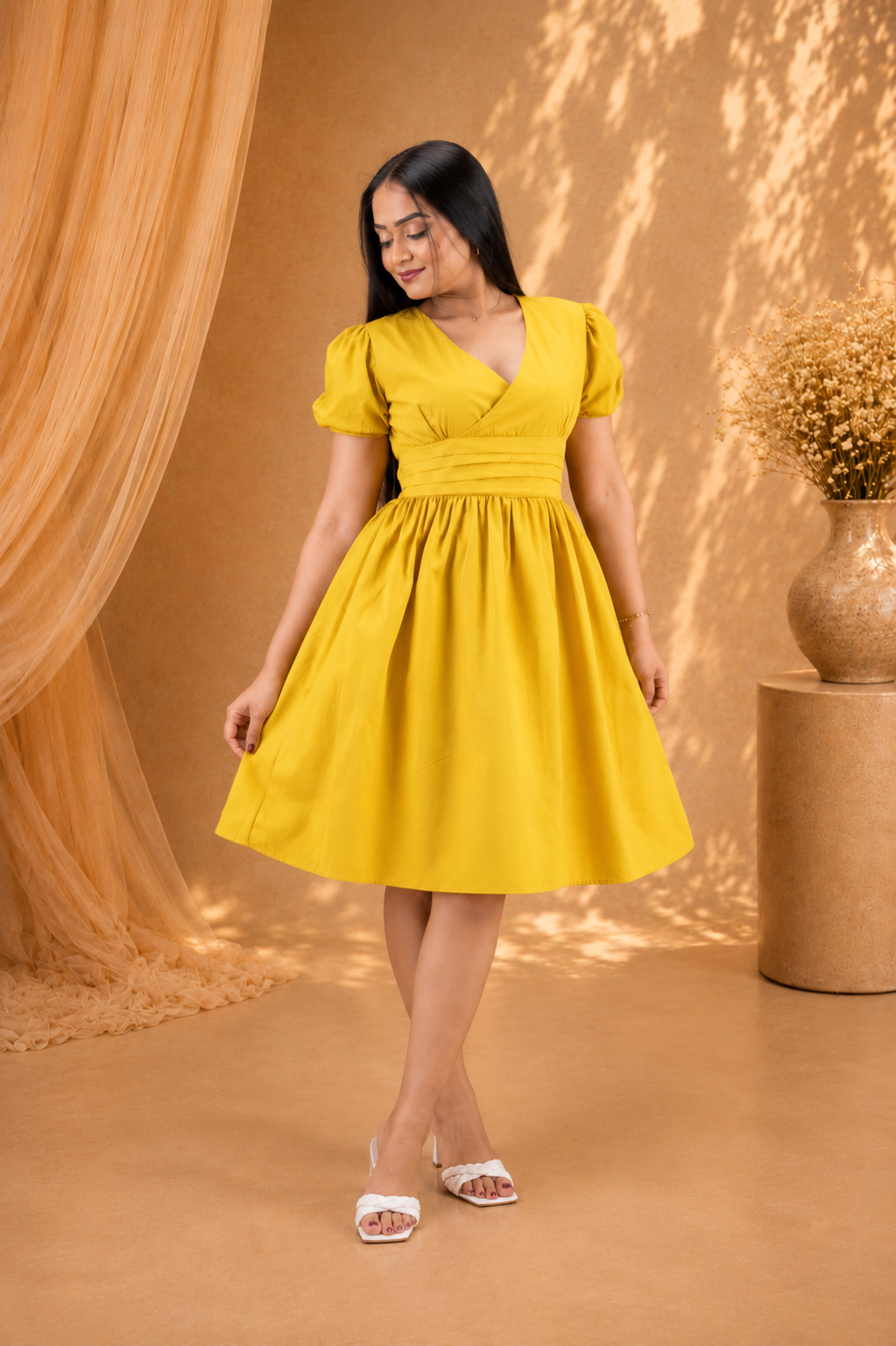 Jasmine Cross over Mini Dress