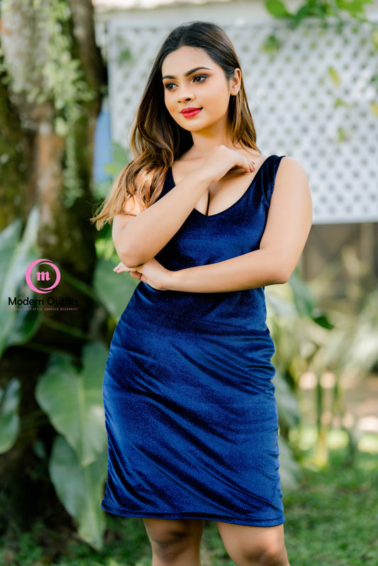 Lily Deep V Mini Dress