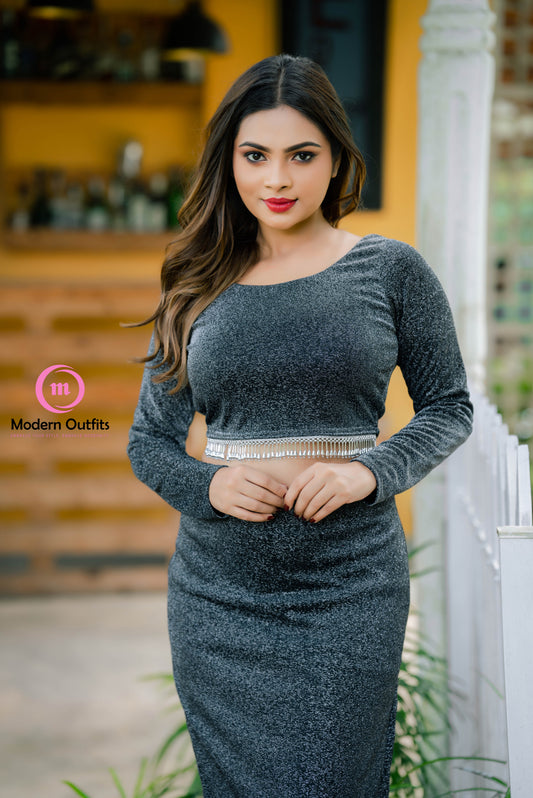 Kayla Side Slit Skirt & Top