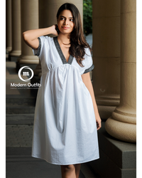 Sofia Deep V Neck Mini Dress