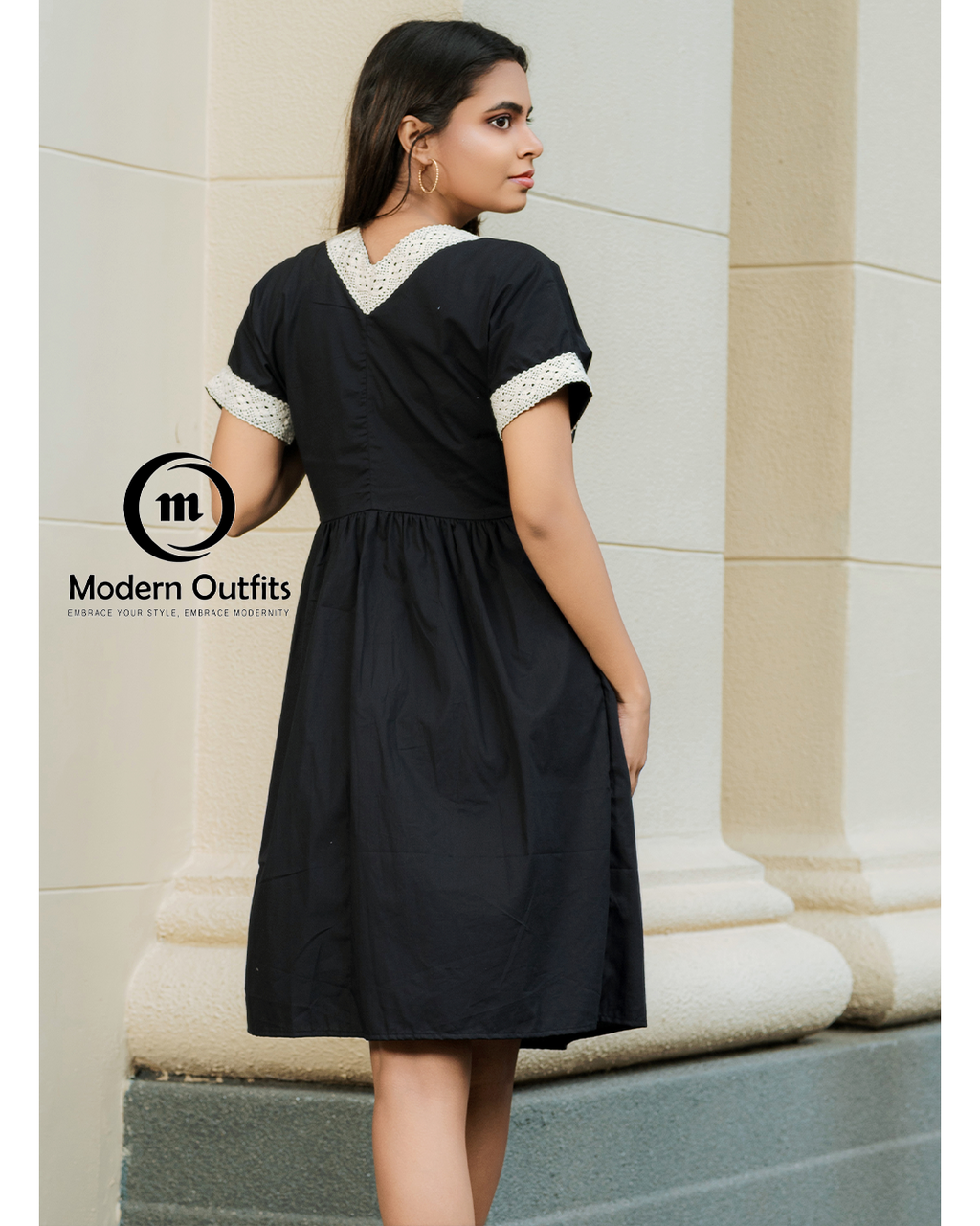 Sofia Deep V Neck Mini Dress