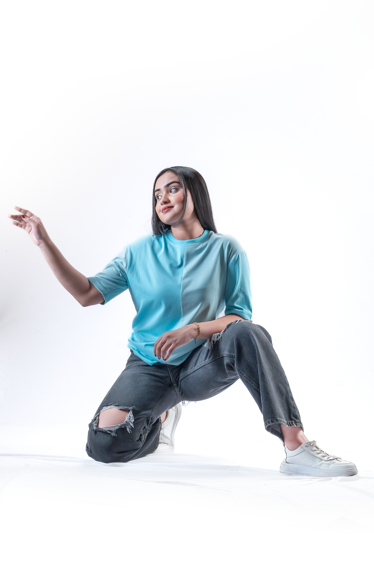 Lila Two Tone T Shirt