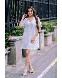 Laura White Mini Dress