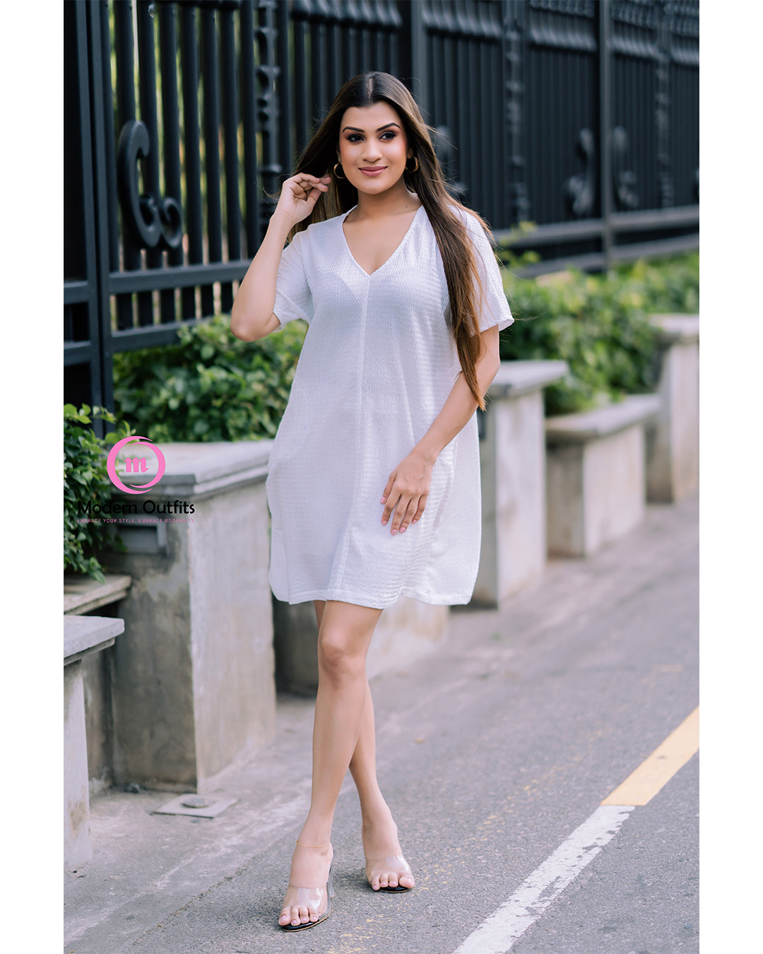 Laura White Mini Dress