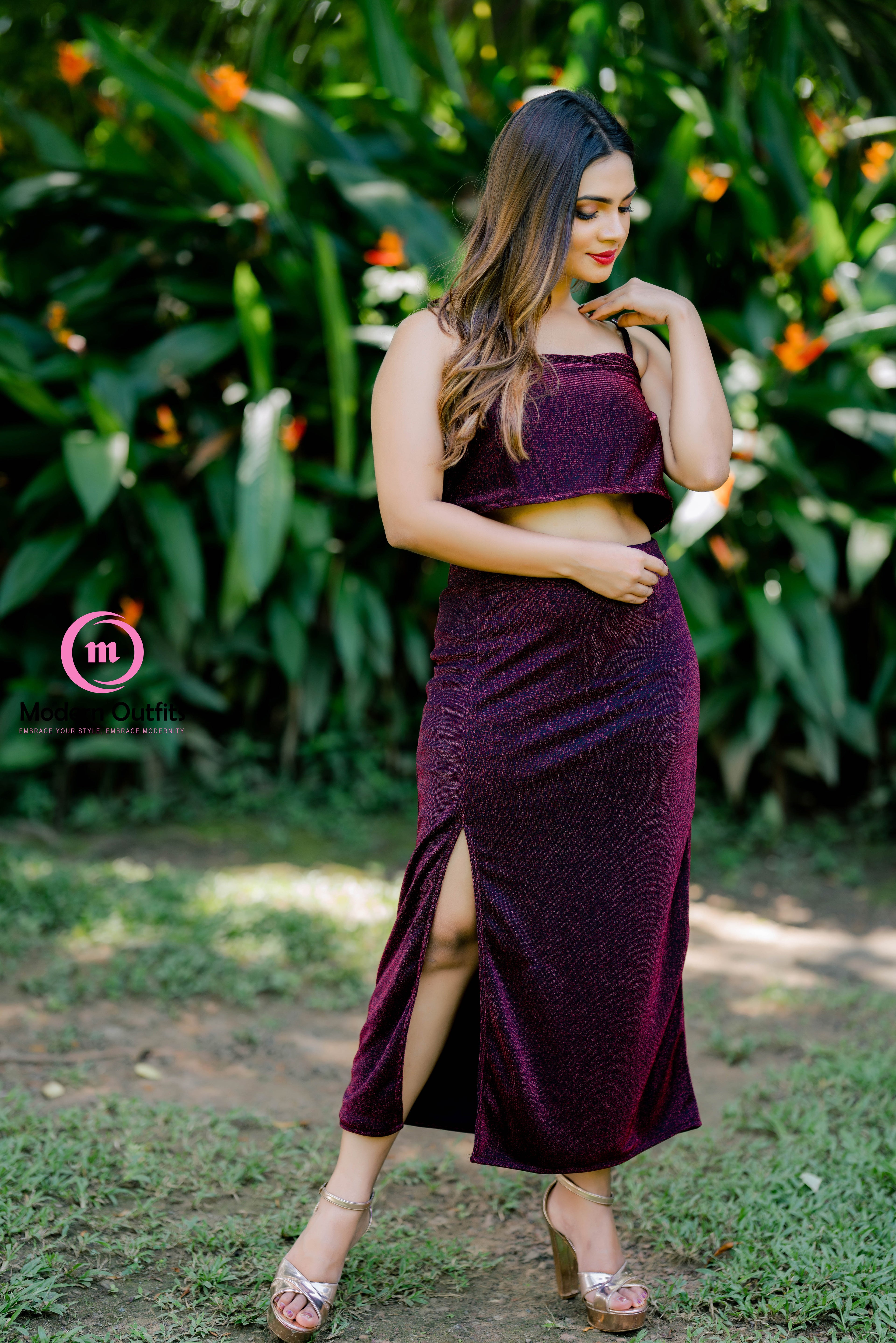 Ananya Side Slit Skirt & Top