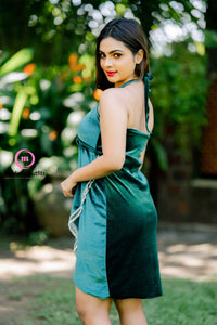 Maria Cross Over Mini Dress