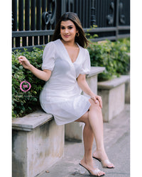 Juana Cross Over Mini Dress