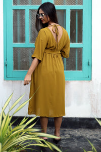 Sofia Cross Over Midi Dress