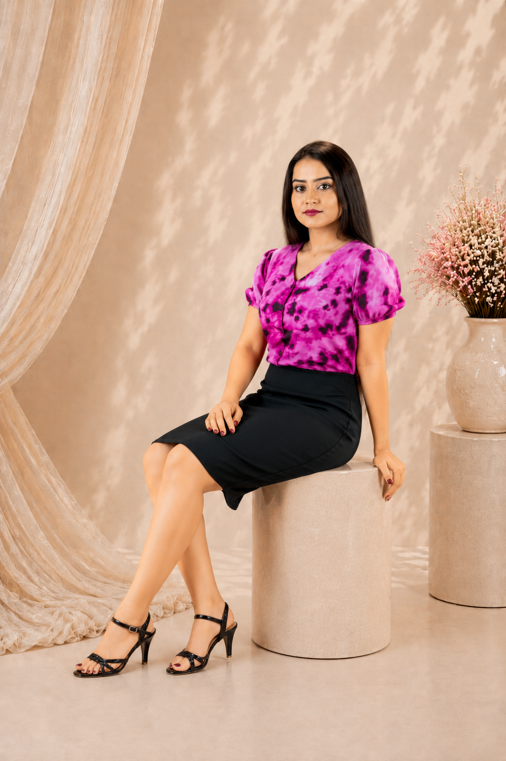 Camille Mini Skirt & Blouse