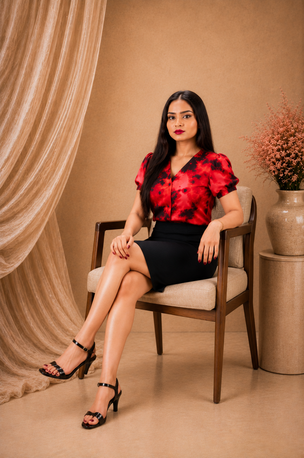 Camille Mini Skirt & Blouse
