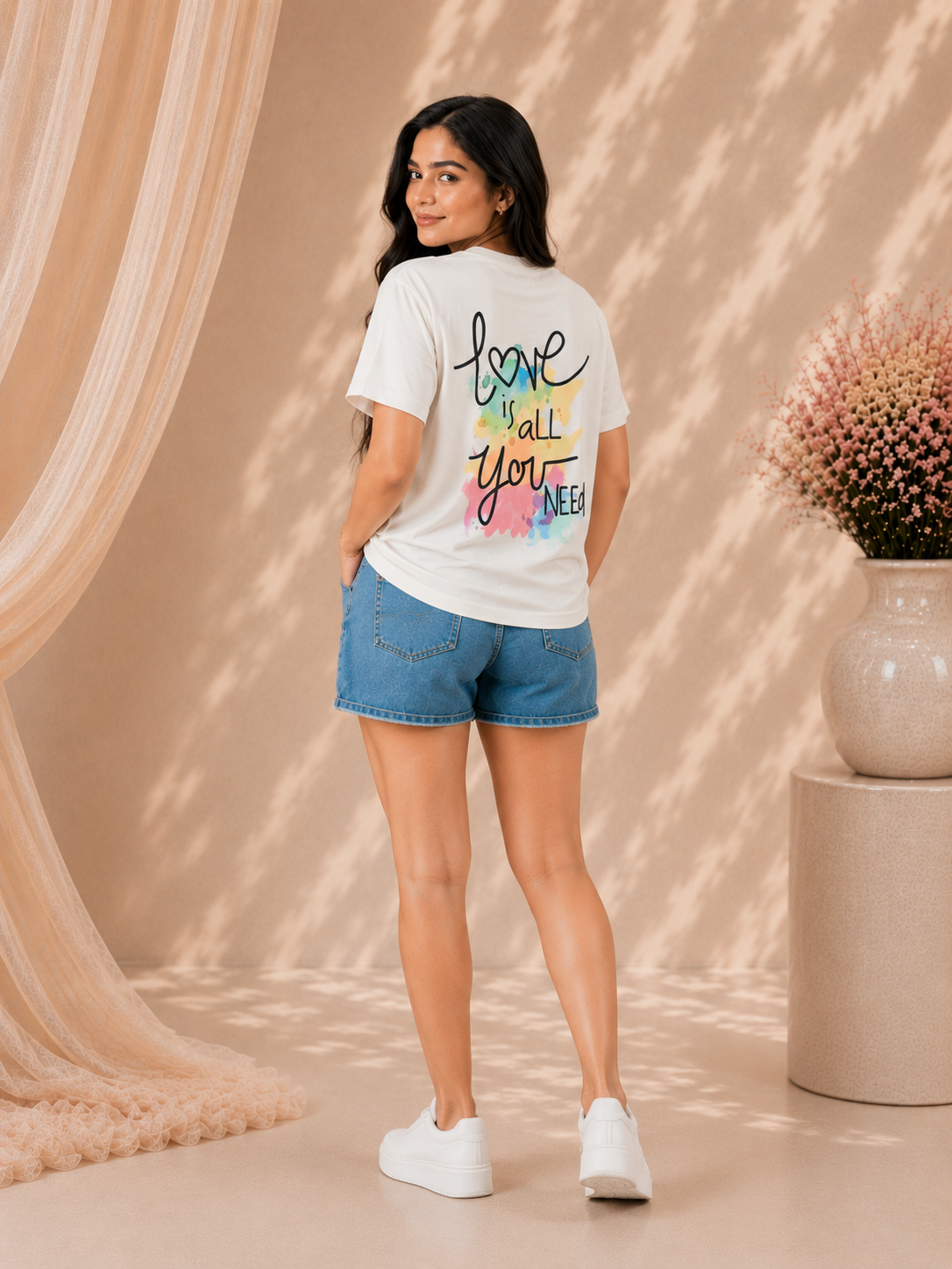 Livia Back Print T Shirt