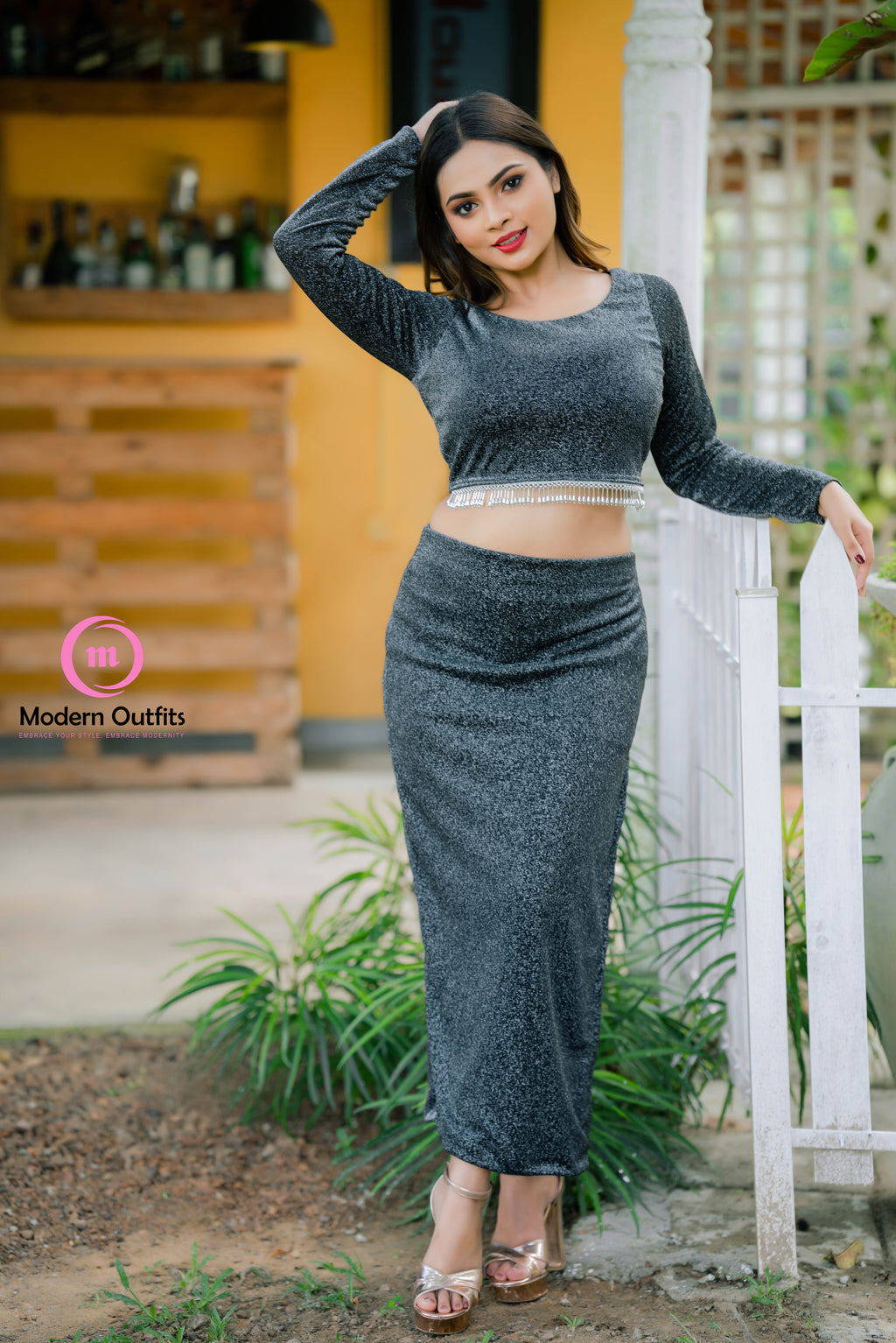 Kayla Side Slit Skirt & Top