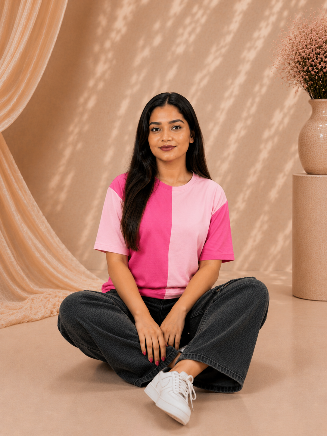 Lila Two Tone T Shirt