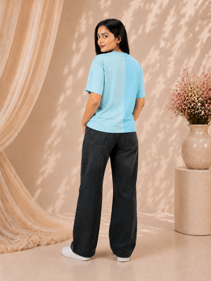 Lila Two Tone T Shirt