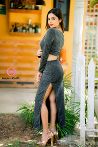 Kayla Side Slit Skirt & Top