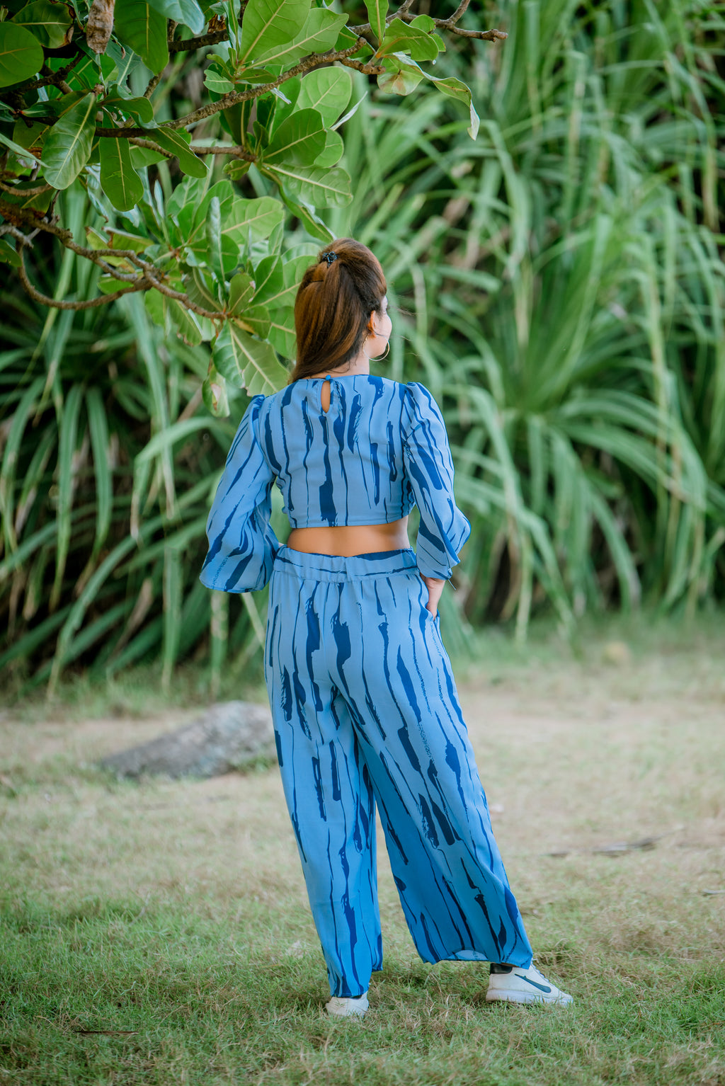 Bell Pant and Stylish Crop Top