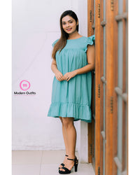 Susan Back Buttoned Mini Dress