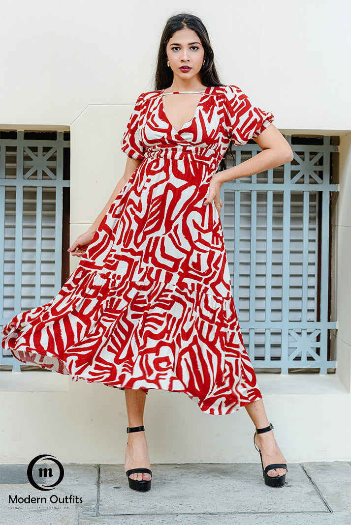 Zara Cross Over Midi Dress