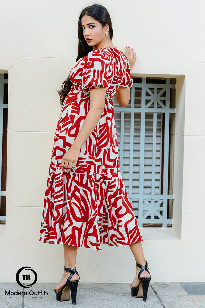 Zara Cross Over Midi Dress