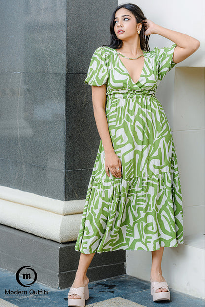 Zara Cross Over Midi Dress