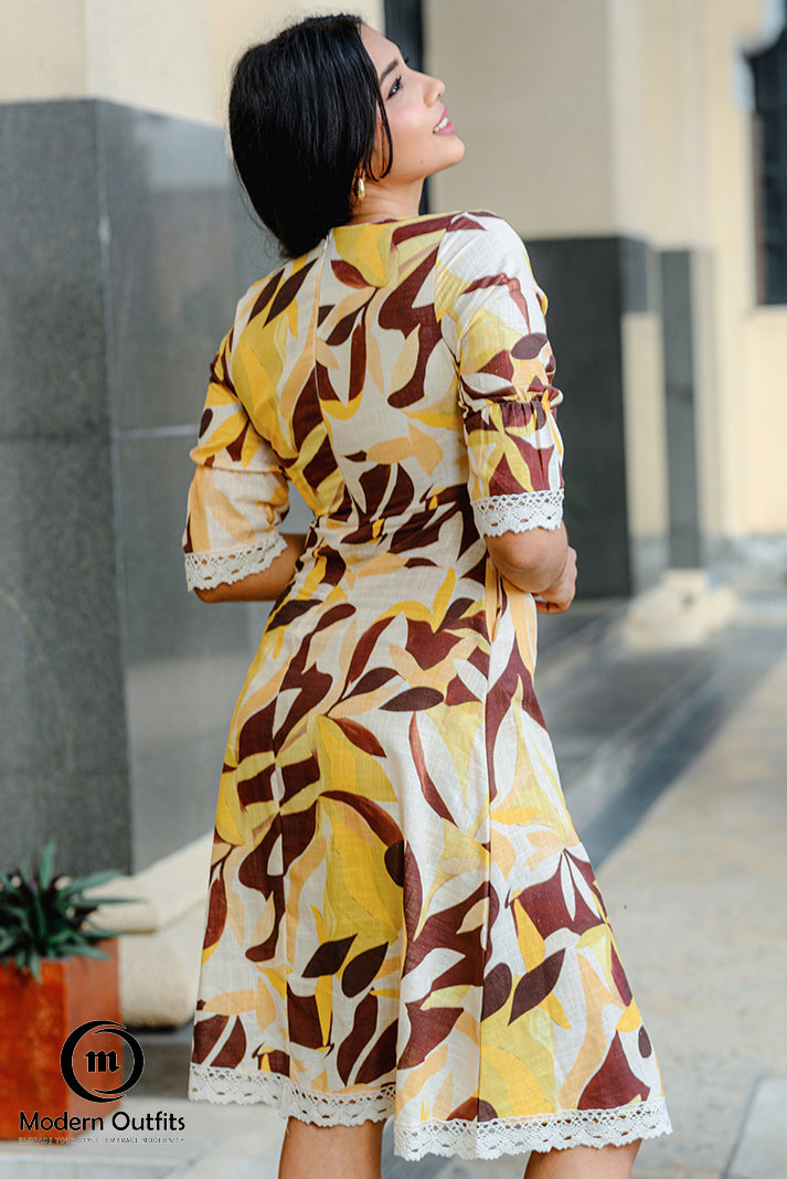 Liana Floral Midi Dress