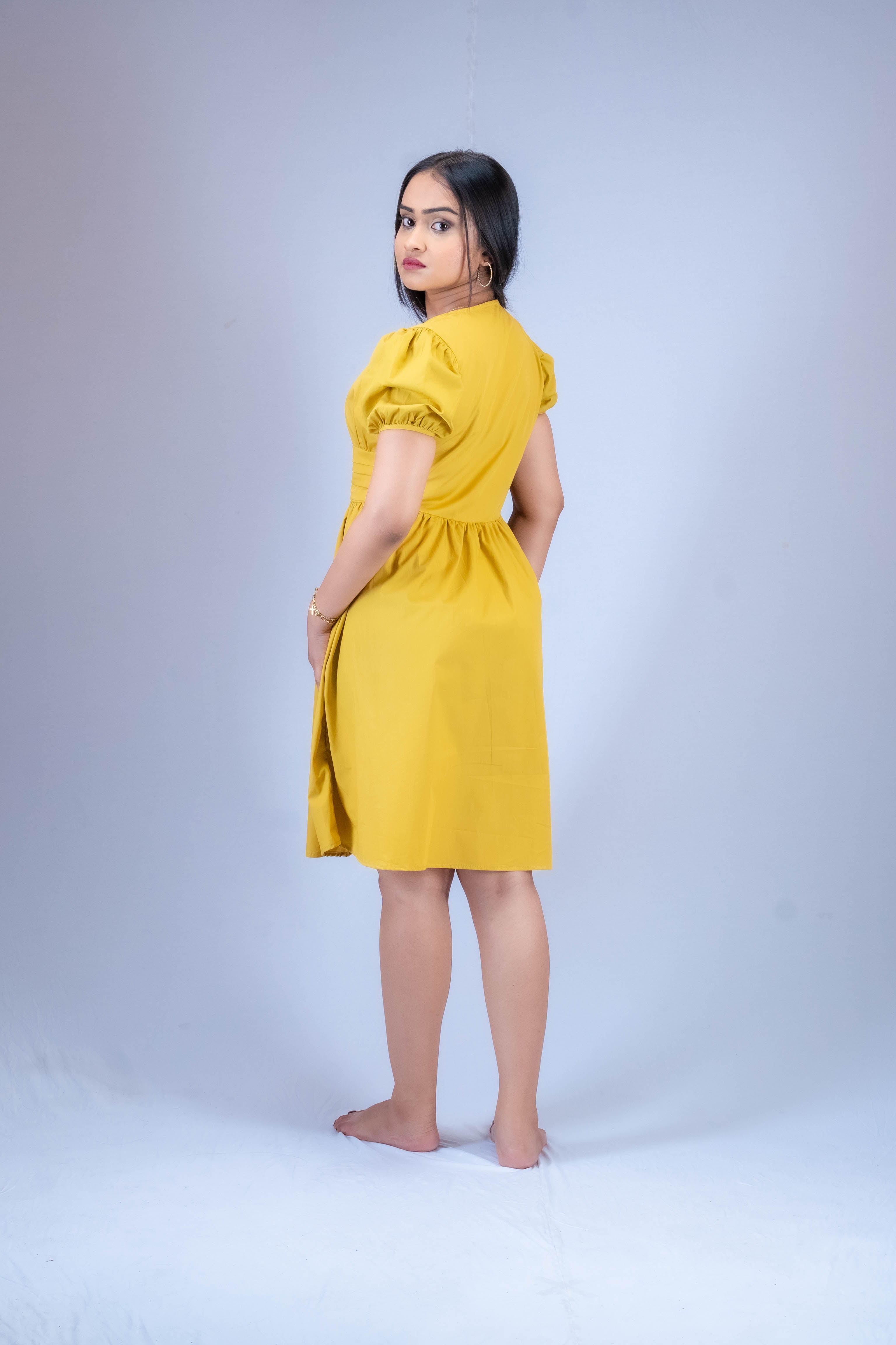 Jasmine Cross over Mini Dress