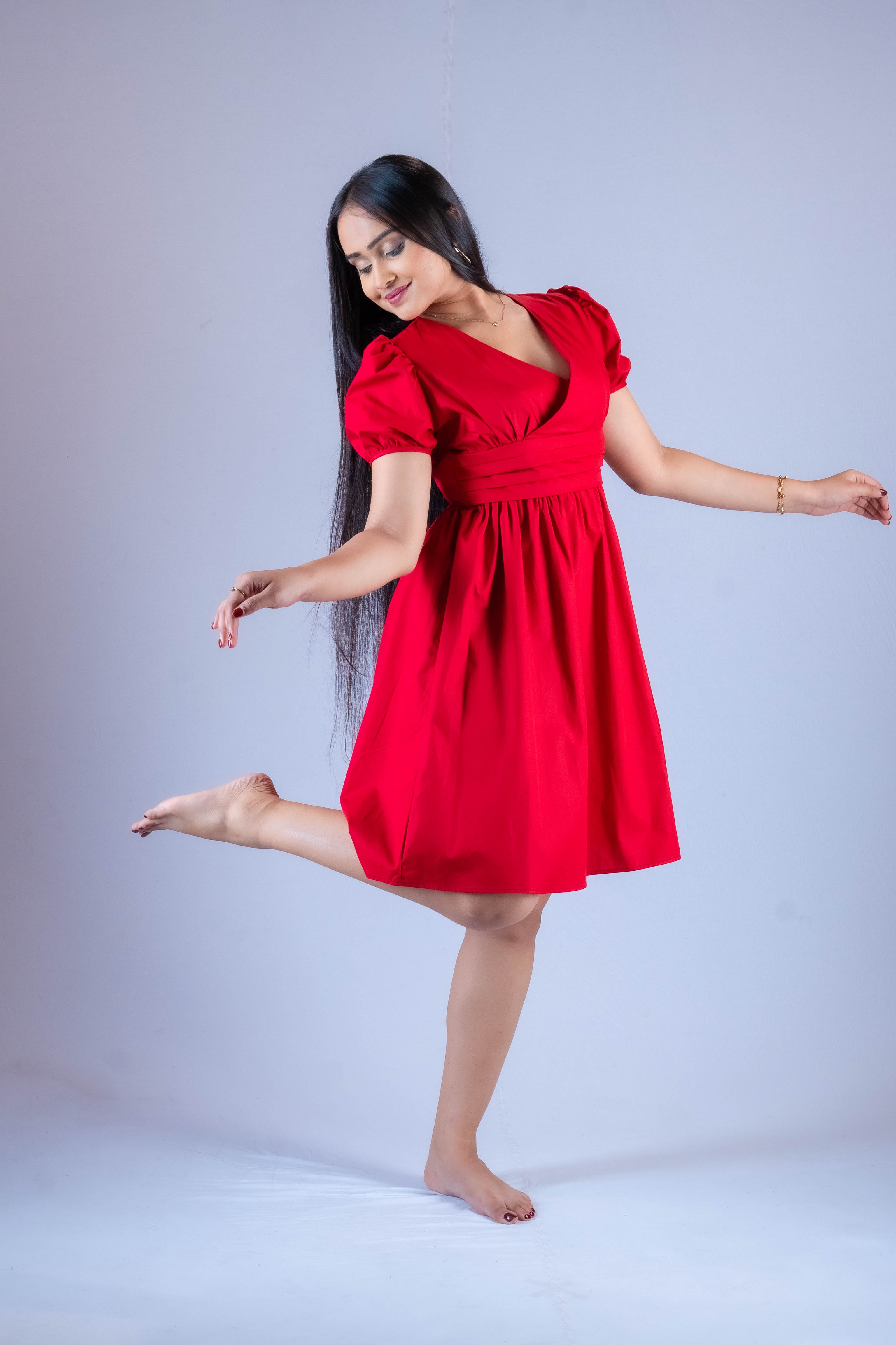 Jasmine Cross over Mini Dress