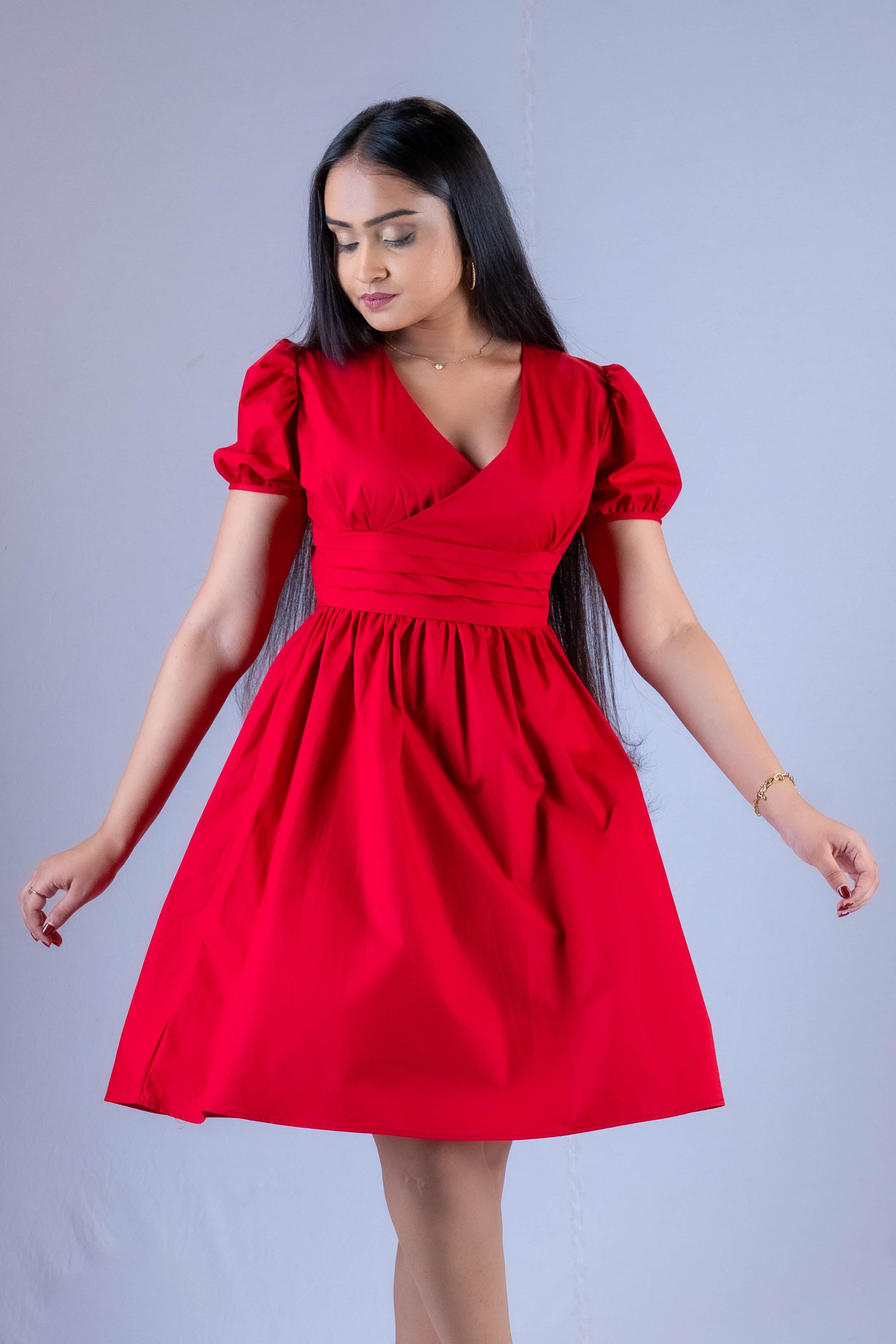 Jasmine Cross over Mini Dress