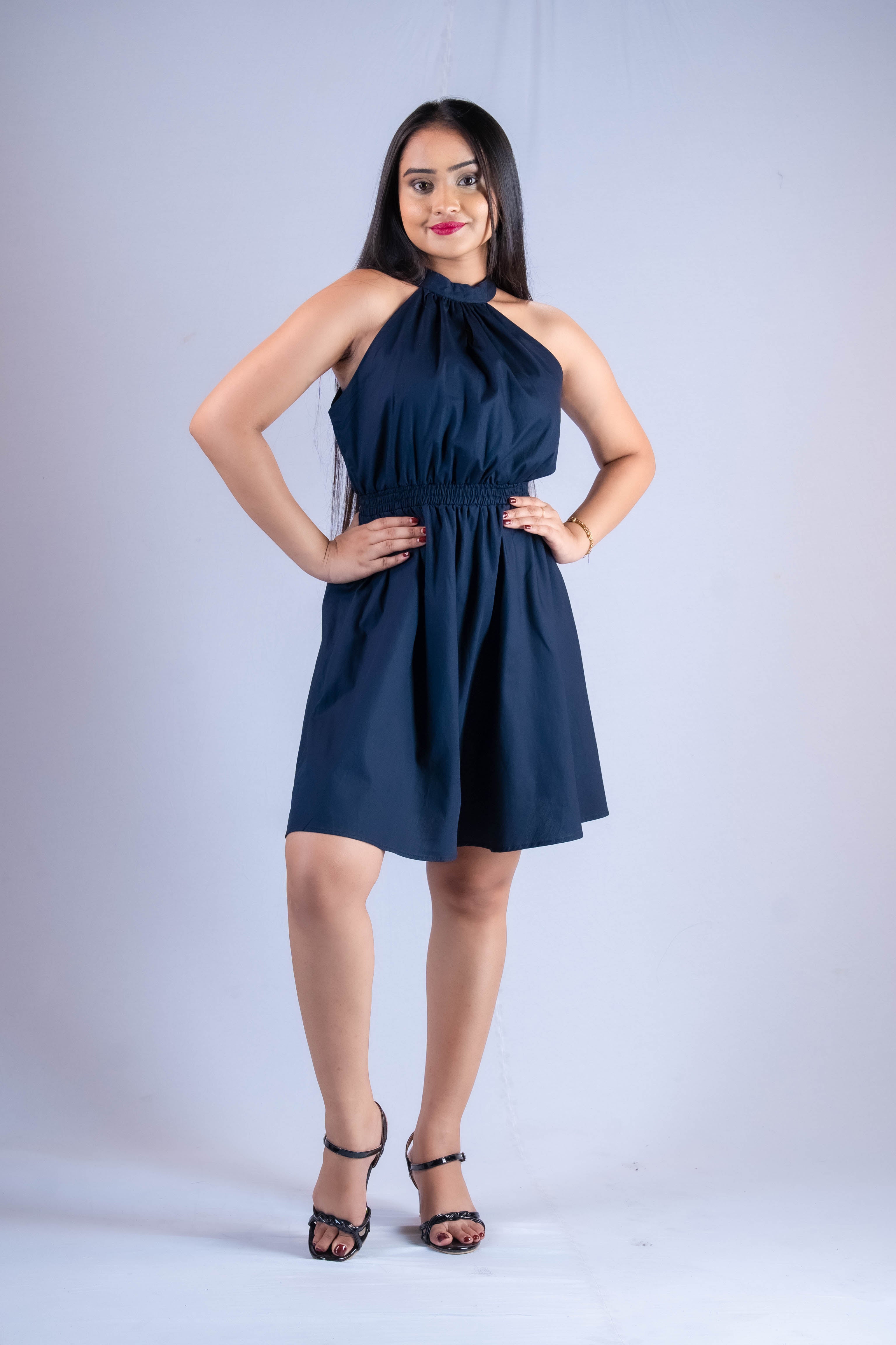 Romane Halter Neck Dress