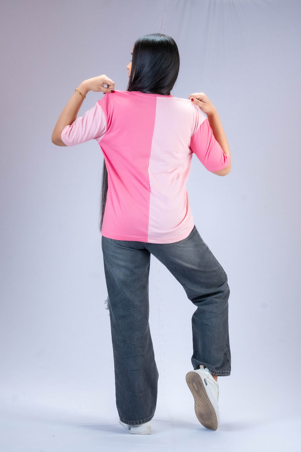 Lila Two Tone T Shirt