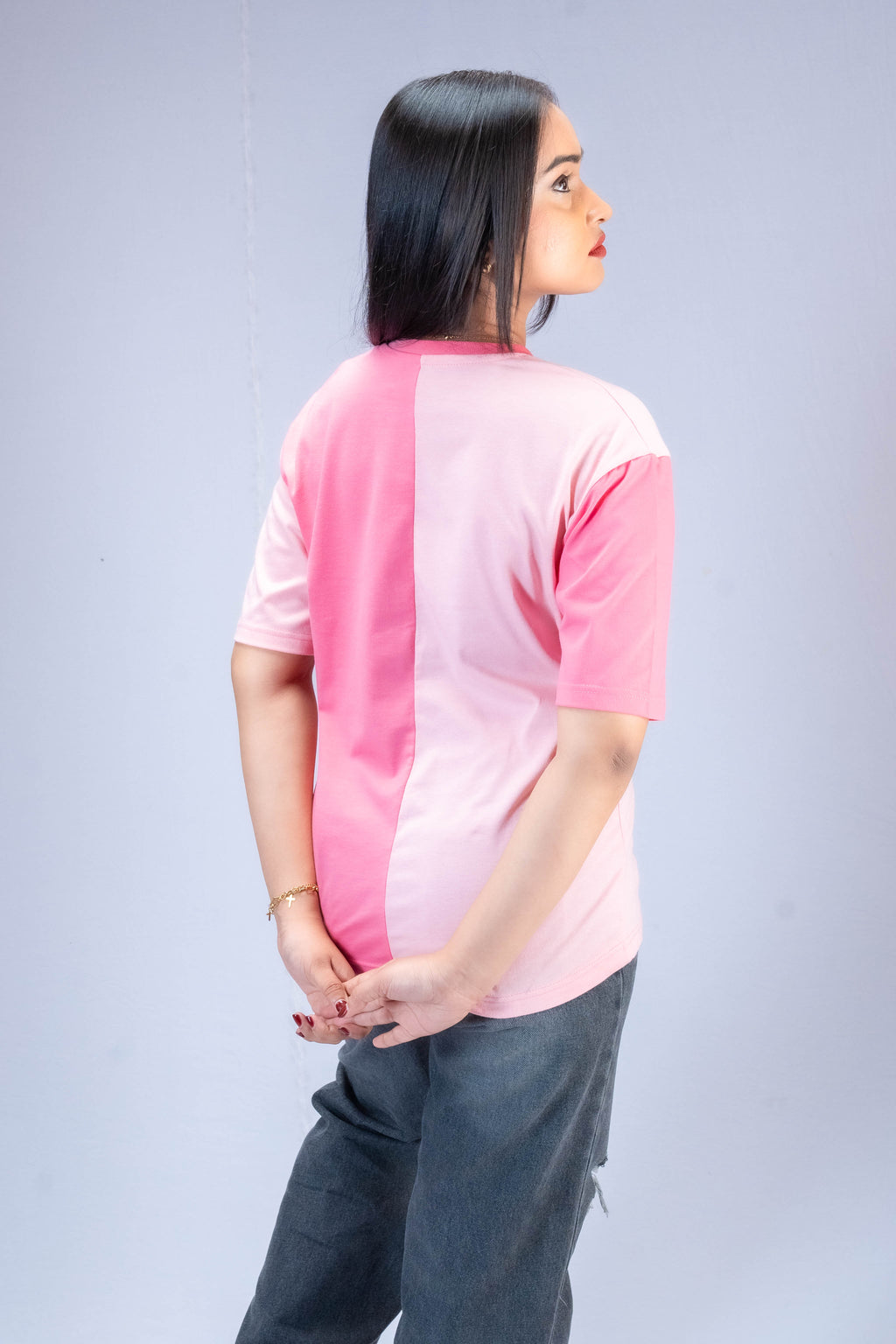 Lila Two Tone T Shirt