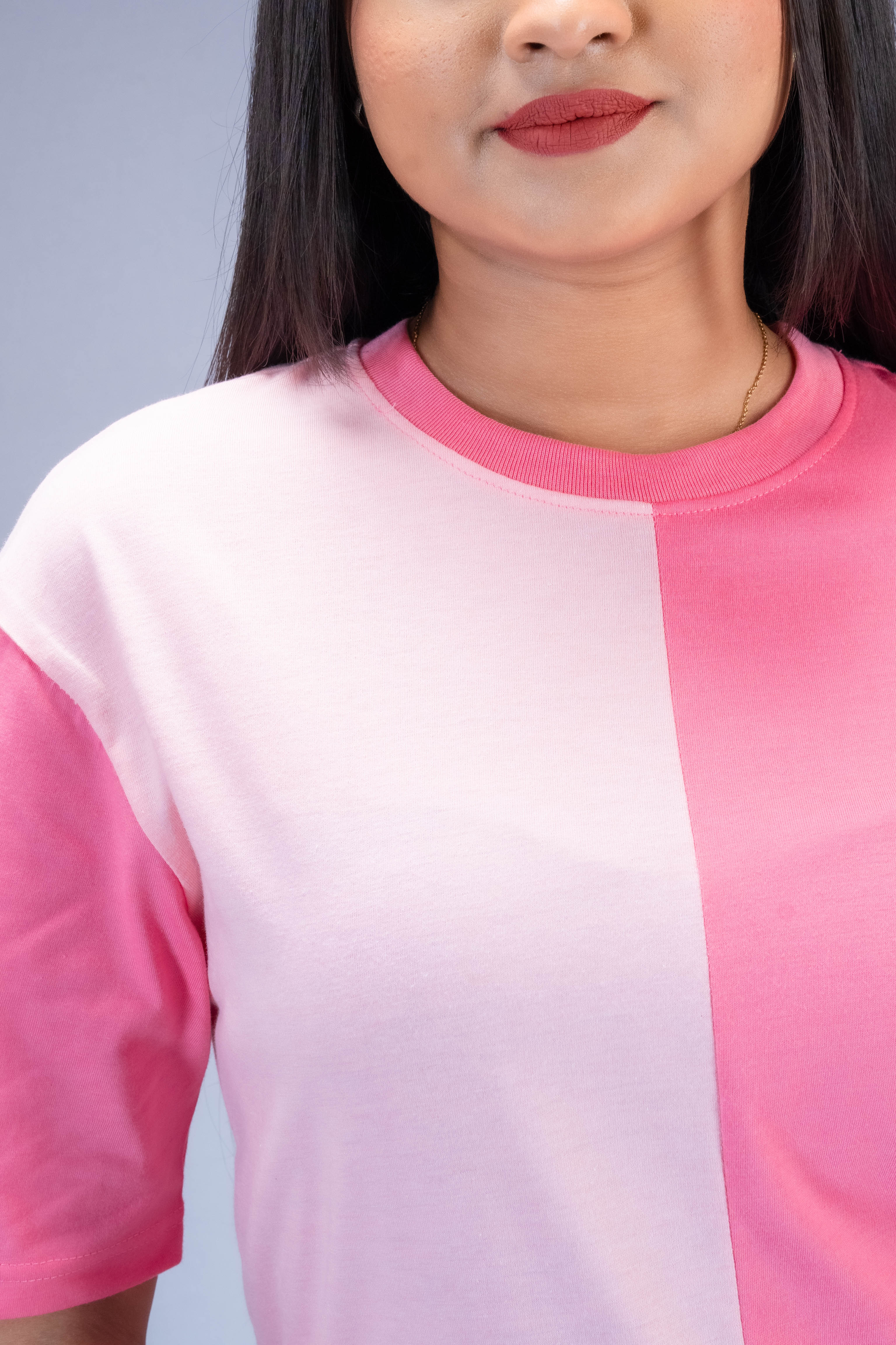 Lila Two Tone T Shirt