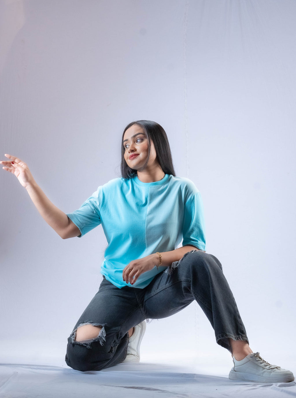 Lila Two Tone T Shirt