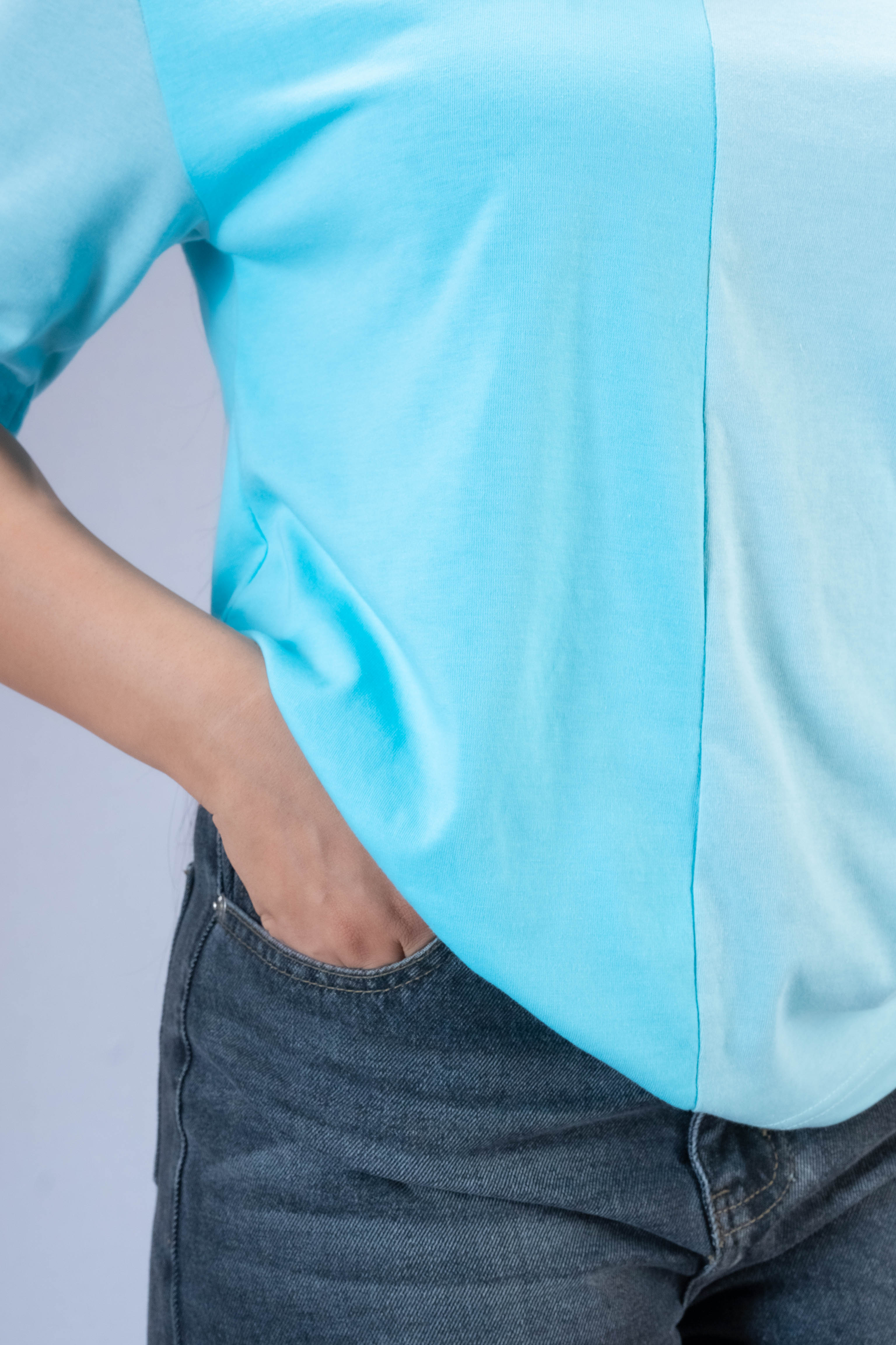 Lila Two Tone T Shirt
