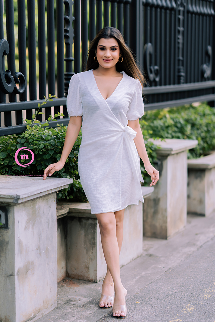 Juana Cross Over Mini Dress