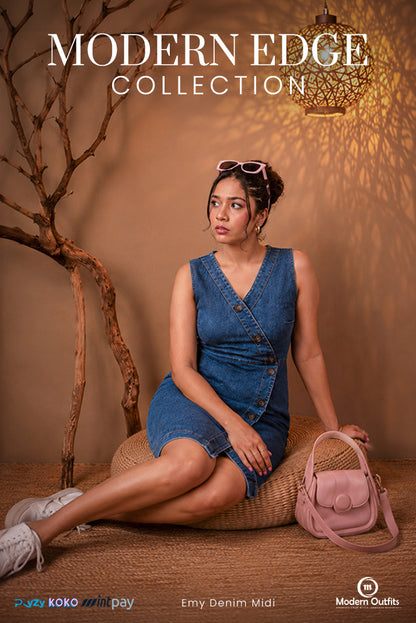 Emy Denim Midi Dress