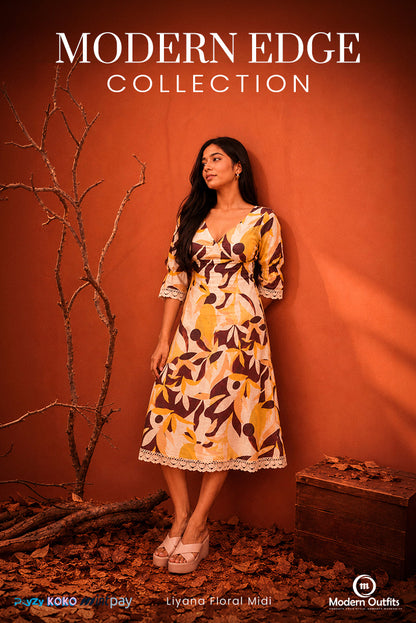 Liana Floral Midi Dress
