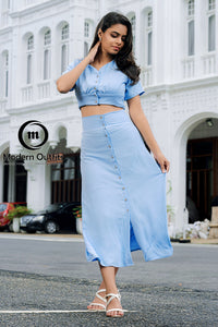Sky Blue Two-Piece Set